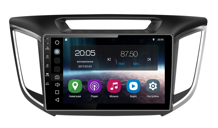 Штатная магнитола FarCar s200 для Hyundai Creta на Android  (V407)